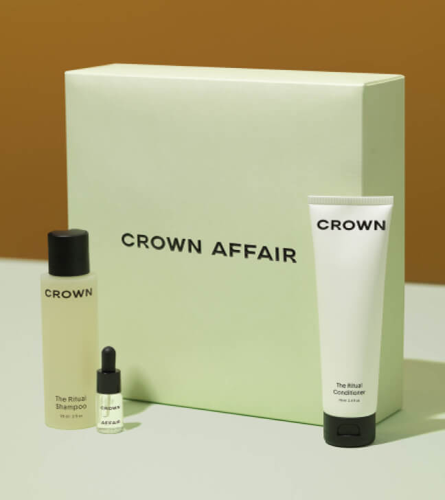Crown Affair The Mini Shampoo, Conditioner and Oil Set