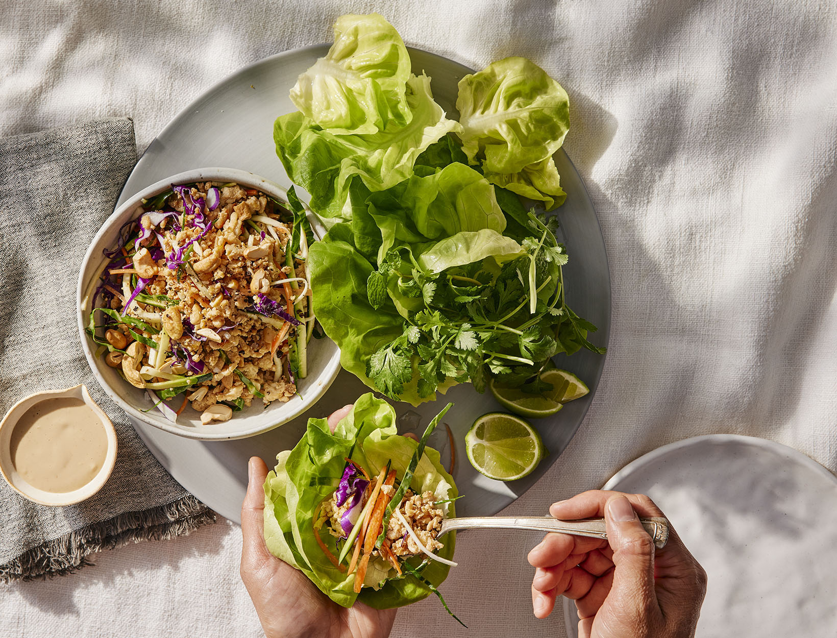 Cashew Chicken Wraps