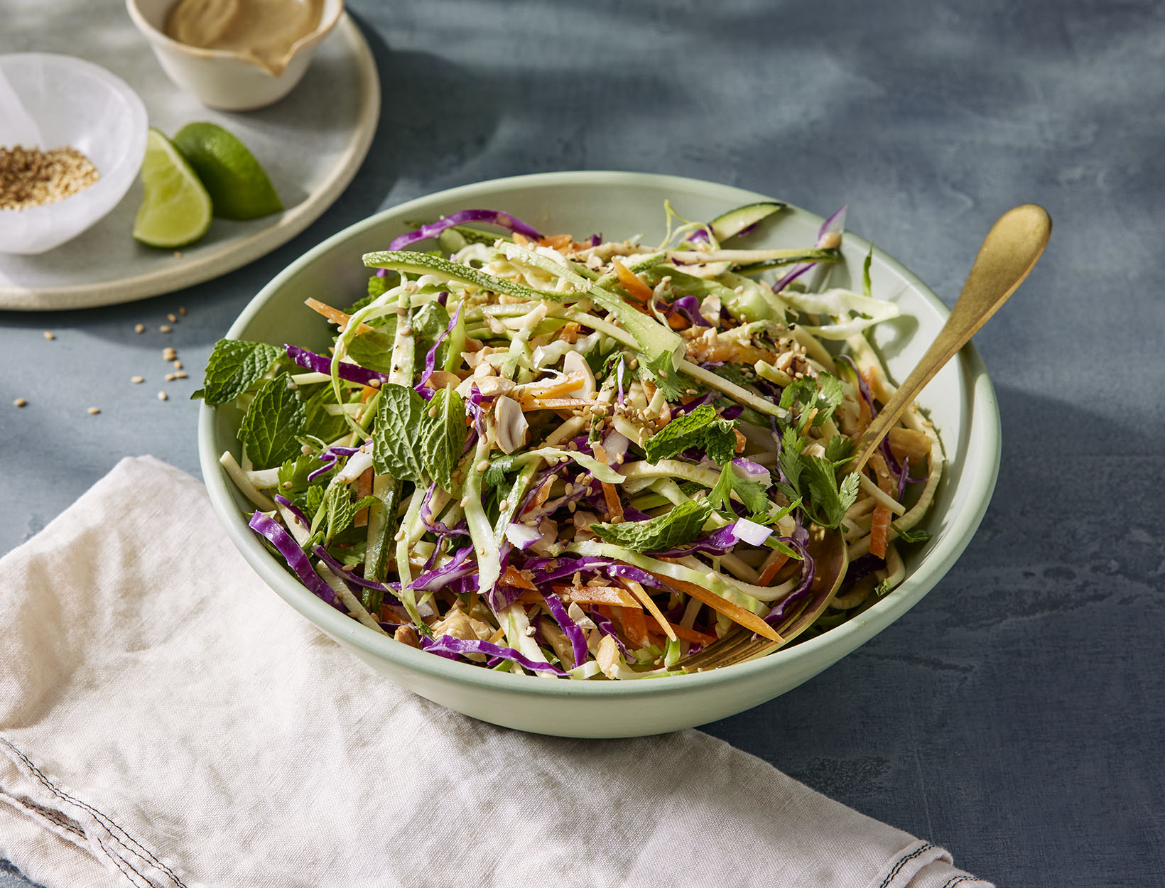 Sesame and Zucchini Noodle Salad