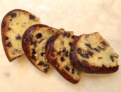 Cake with Brown Sugar, Rum, and Chocolate Chips