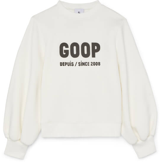 Wu Graphic Puff-Sleeve Pullover G. Label by goop, $275