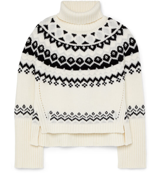Annabelle Fair Isle High-Cuff Sweater G. Label by goop, $695