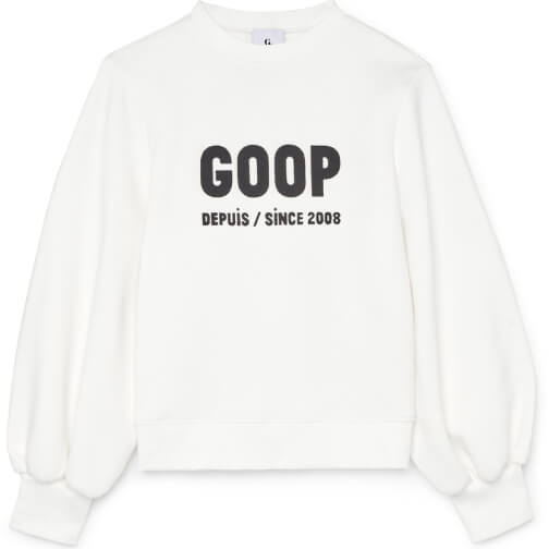 G. Label by goop Wu Graphic Puff-Sleeve Pullover