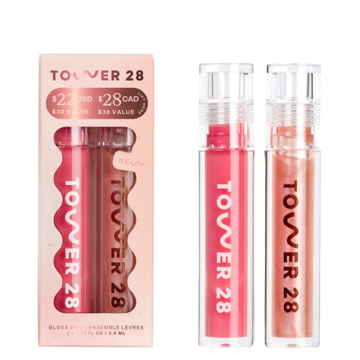 Tower28 Dreamy Gleamy Holiday Lip Gloss Duo