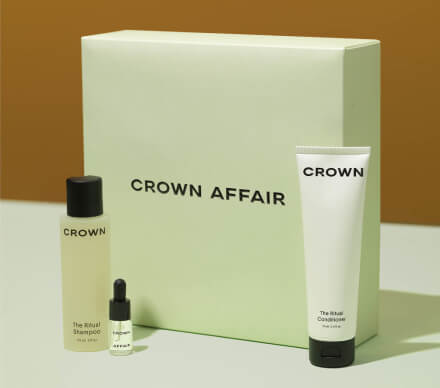 The Crown Affair Mini Shampoo, Conditioner and Oil Set