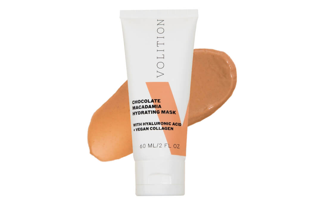 Volition Beauty Chocolate Macadamia Hydrating Mask with Hyaluronic Acid + Vegan Collagen