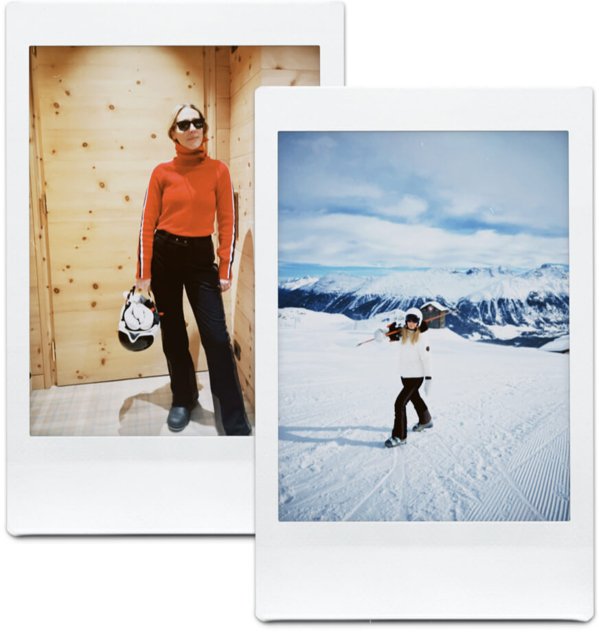 Alps & Meters skiing outfit