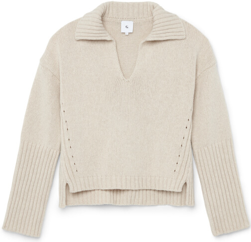 G. Label by goop Jacob Polo-Collar Sweater