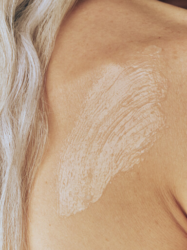 balm on skin