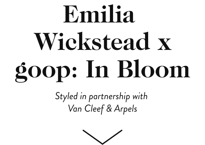 Emilia Wickstead x goop: In Bloom Logo