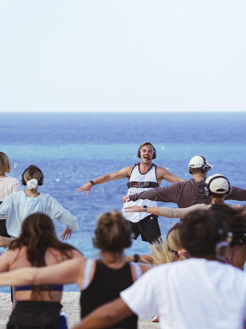 outdoor workout class