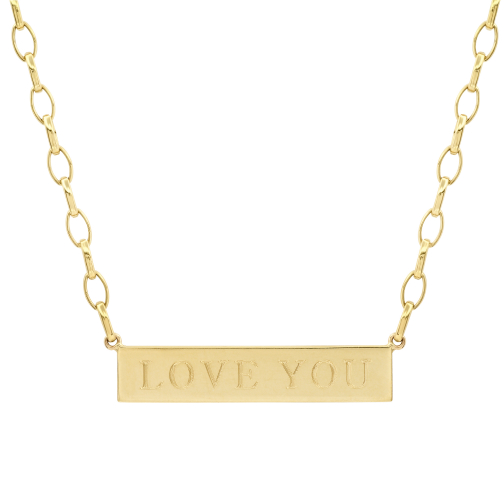 Edith Link Nameplate Necklace