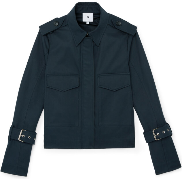 g. label by goop Walter Cropped Trench