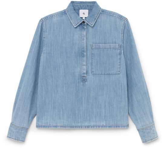 G. LABEL BY GOOP Paloma Pop-Over Chambray Shirt