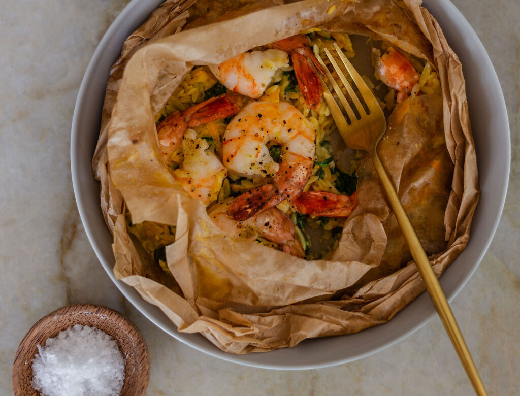 Shrimp and Butternut Squash en Papillote Recipe goop photo