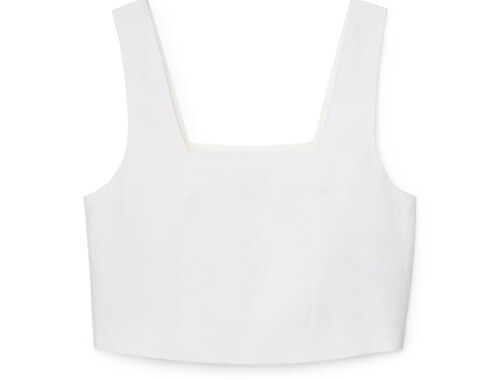 G. LABEL BY GOOP Emerson Square-Neck Top