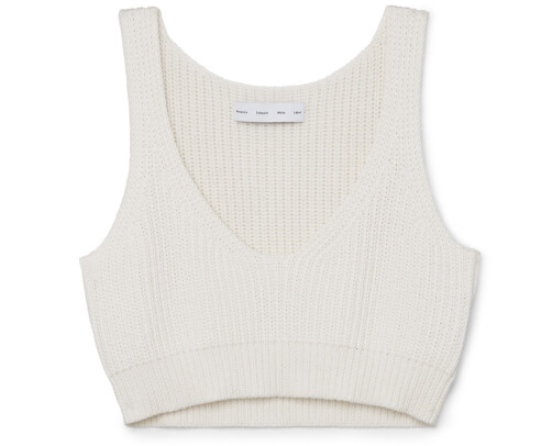 PROENZA SCHOULER WHITE LABEL Cropped Sweater