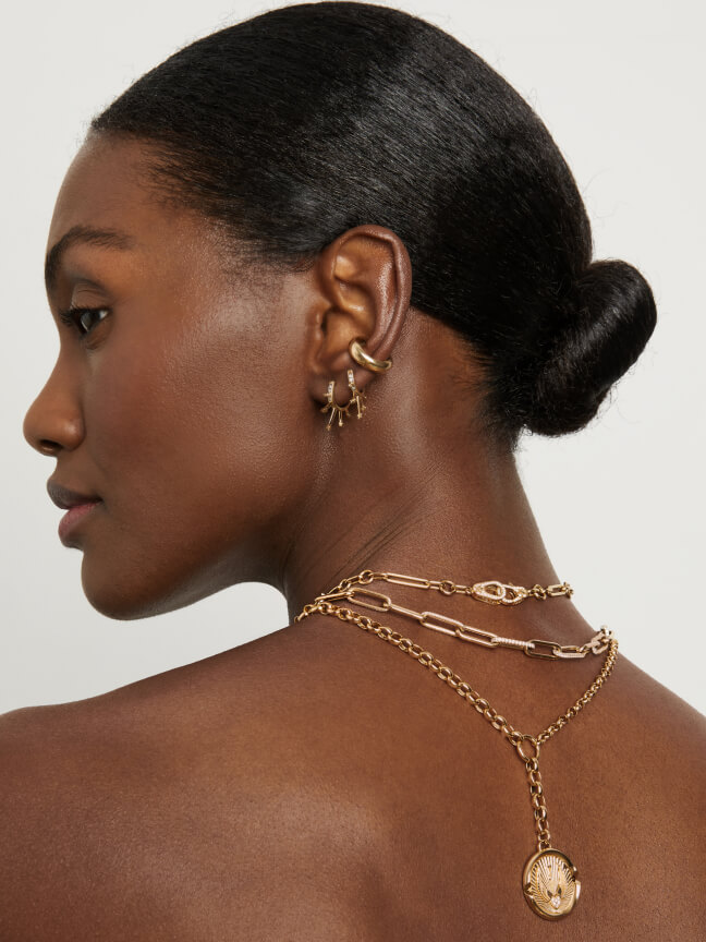 woman posing with jewelry