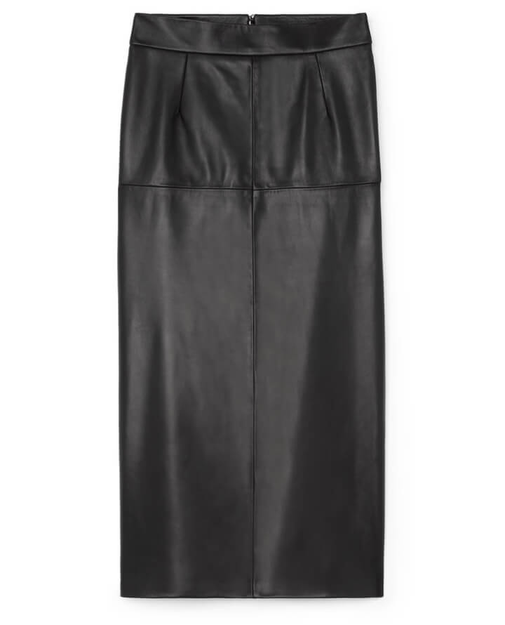 g. label Miranda Leather Pencil Skirt