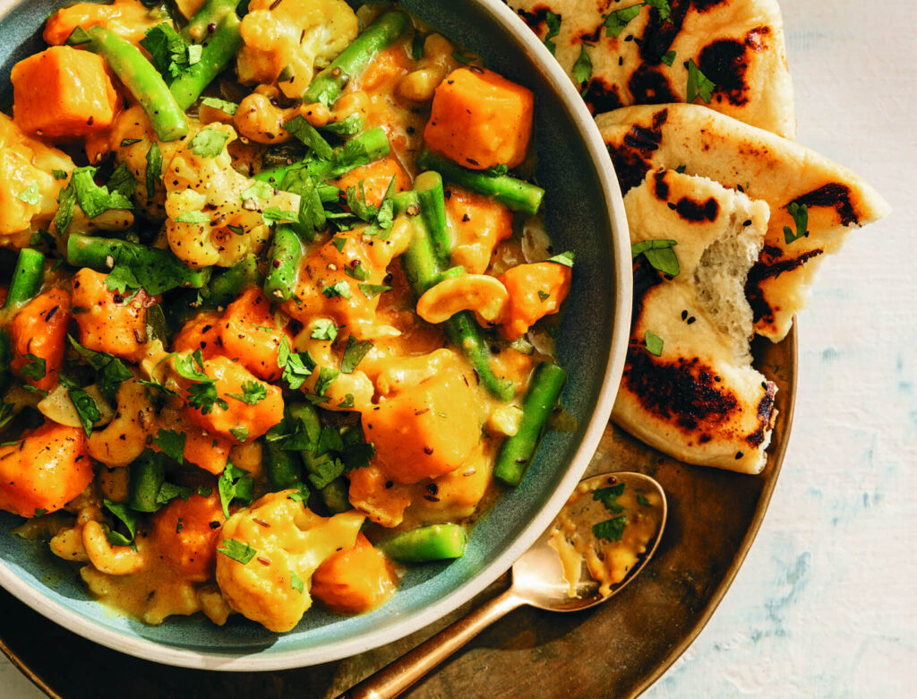 Sweet Potato, Cauliflower, Green Bean, and Cashew Curry Recipe | goop