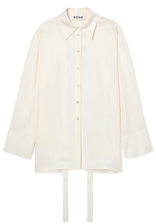 Tシャツ・カットソー ROHE FW25 DECONSTRUCTED SILK SHIRT (415 19 148 101 291) Róhe Deconstructed Silk Shirt | goop